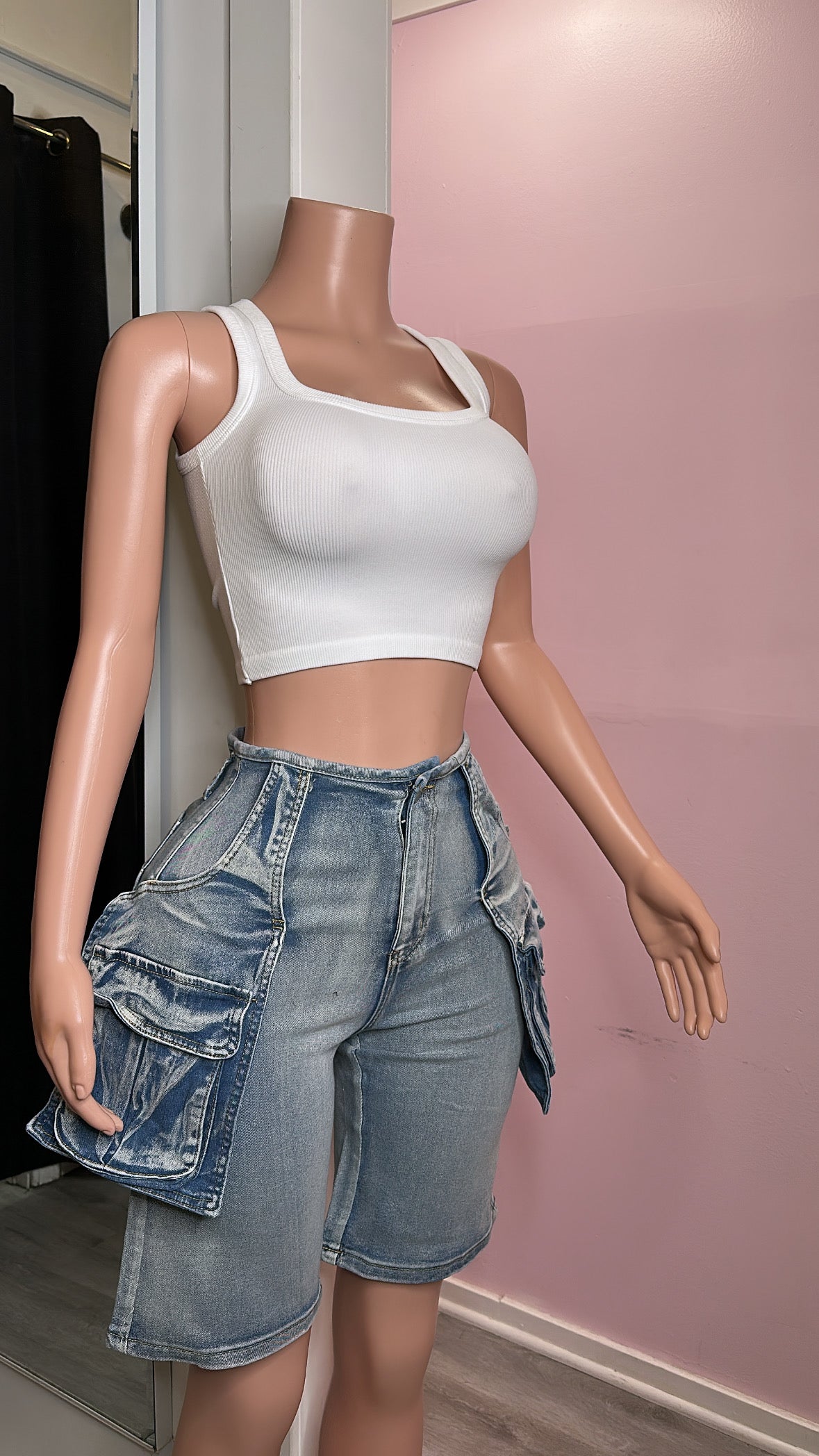 Utility baddie shorts