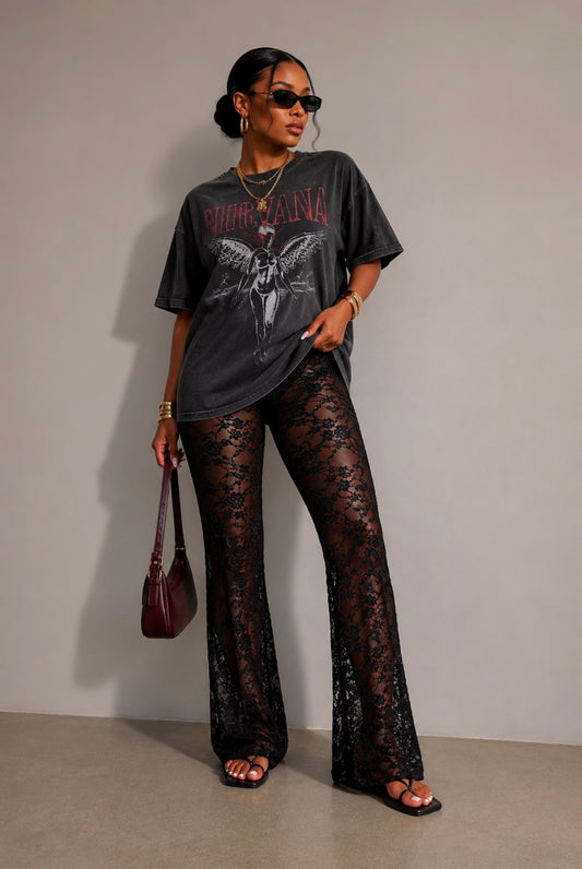 Lace affair pants